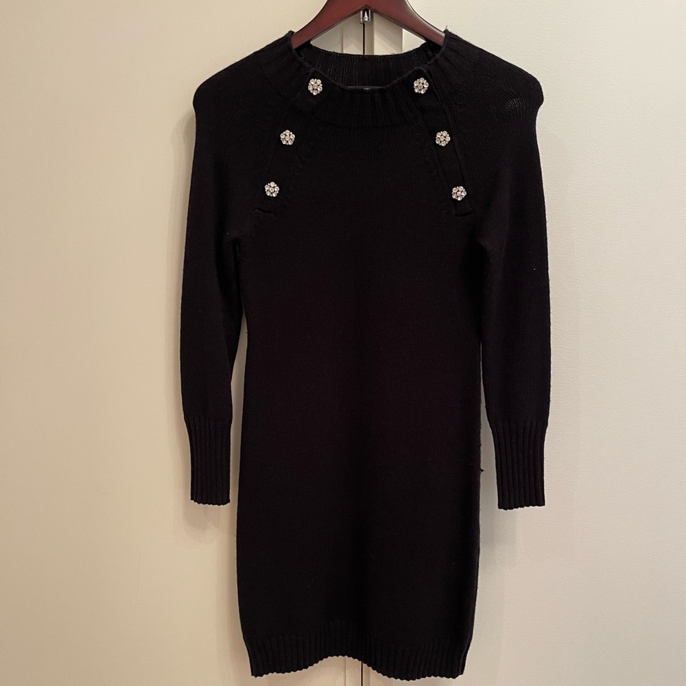 J. Crew Jewel-shoulder sweater-dress XXS